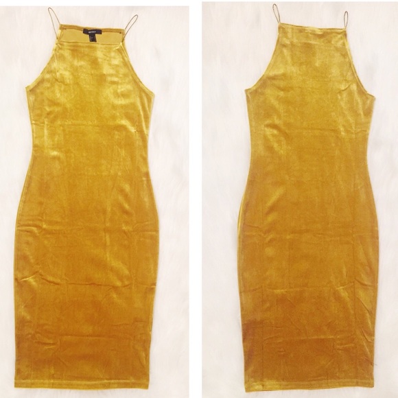 NWT Citron Velvet High Neck Dress - Picture 7 of 8